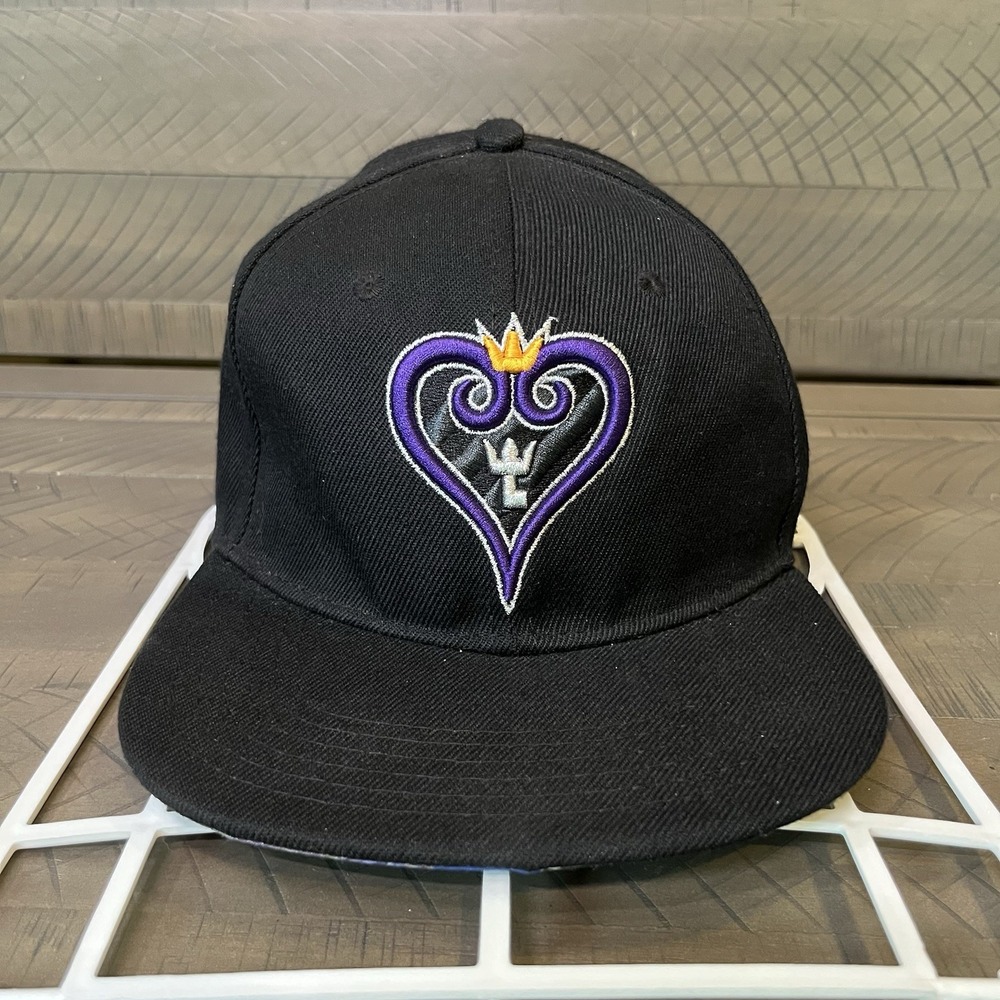 Disney Kingdom Hearts Hat Snapback Blue Heart Logo H1